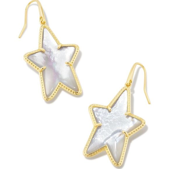 Kendra Scott Jewelry - Kendra Scott Ada Star Drop Earrings Ivory Mother-of-Pearl